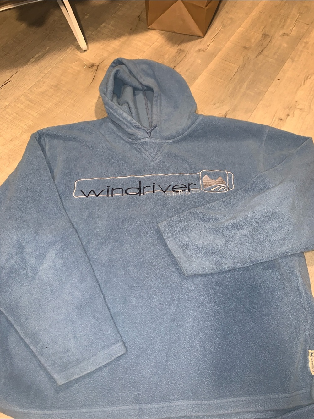 WindRiver Men's Blue Fleece Hoodie